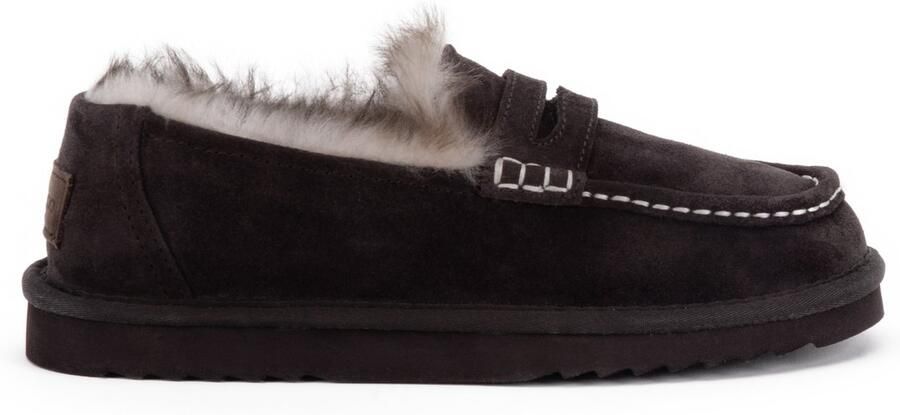 Warmbat Mildura suede TW Choco Dames Loafers Bruin