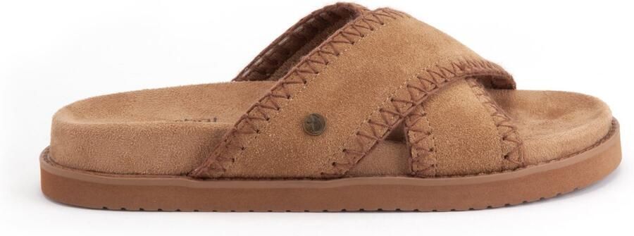 Warmbat Nyah Suede Dames Sandalen Cognac