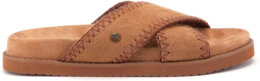 Warmbat Nyah Suede Dames Sandalen Cognac