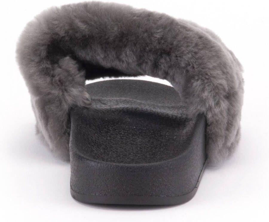 Warmbat Pantoffels Barlee BLE347085 Zwart Donker Grijs