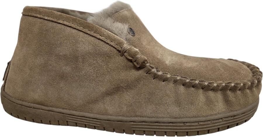 Warmbat Rewan Men Suede Mud Pantoffels Dichte Sloffen Beige Suede Heren Beige