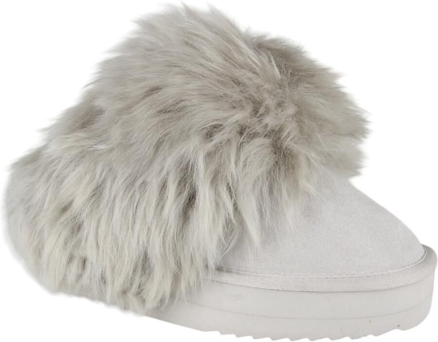 Warmbat Wagga Plateau Hausschuhe Klassischer Pantoffel mit wärmendem Merino Schafwolle und rutschfester Indoor Outdoor Sohle