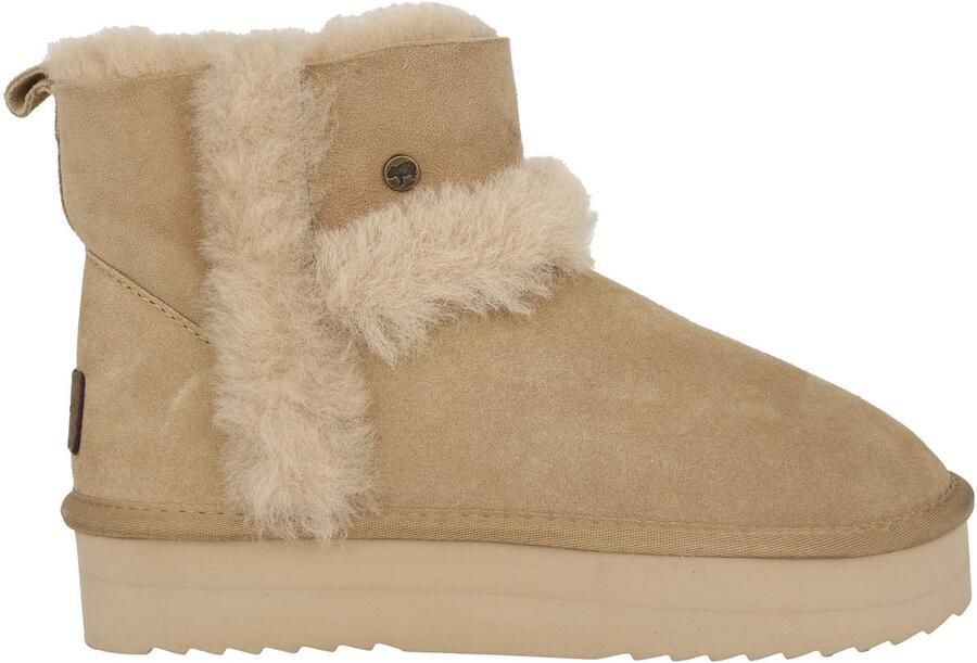 Warmbat Warmgevoerde Beige Enkellaars