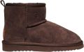 Warmbat Wallaby donkerbruine dames suède boots - Bruin