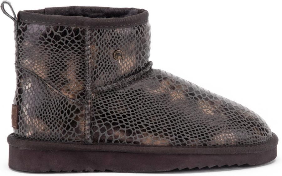 Warmbat Wallaby Suede boot Print Dames Laarzen Bruin