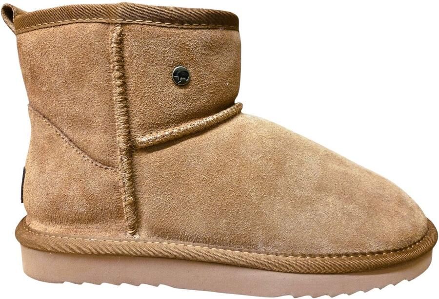 Warmbat Wallaby Women Suede Boot Cognac Pantoffels Boots Cognac Suede Dames Cogna - Foto 3