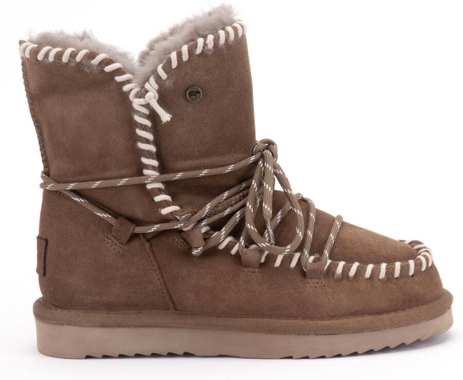 Warmbat Waturra Suede lace boot Dames Laarzen Bruin