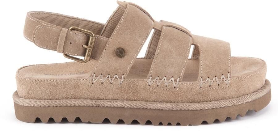 Warmbat Wenlock Suede Dames Sandalen Stone