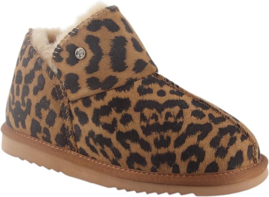 Warmbat Willow Print Panther Dames Sloffen Chestnut