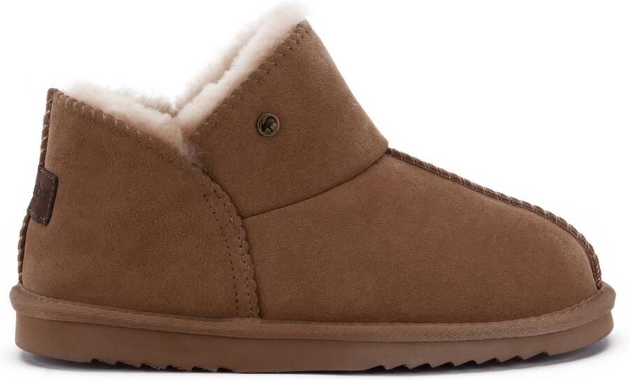 Warmbat Willow Suede Dames Sloffen Beige