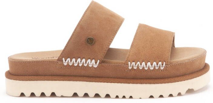 Warmbat Weerona Women Suede Dames Sandalen Bruin