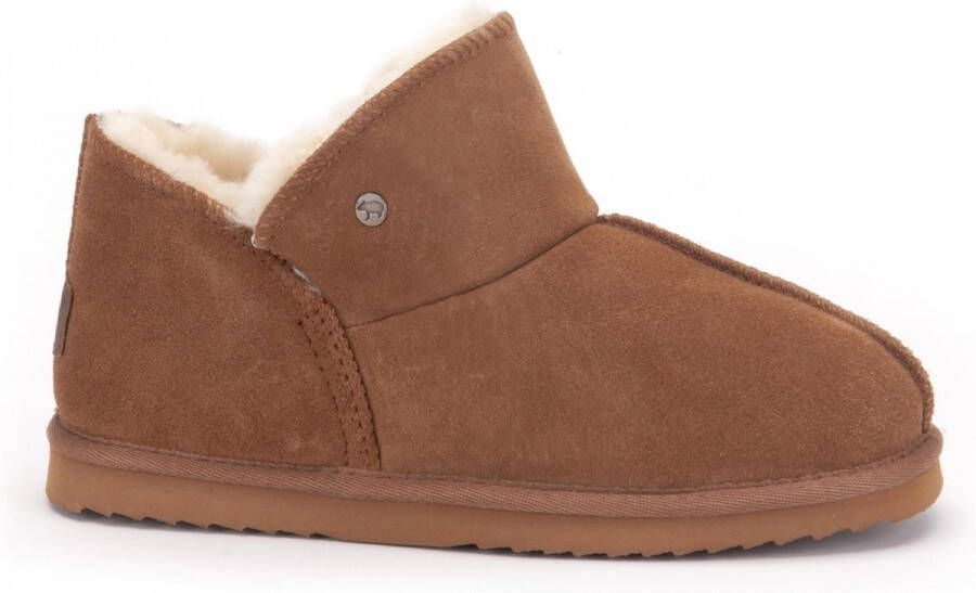 Warmbat Australia Willow suède pantoffels cognac kids Bruin Jongens Meisjes Suede 35