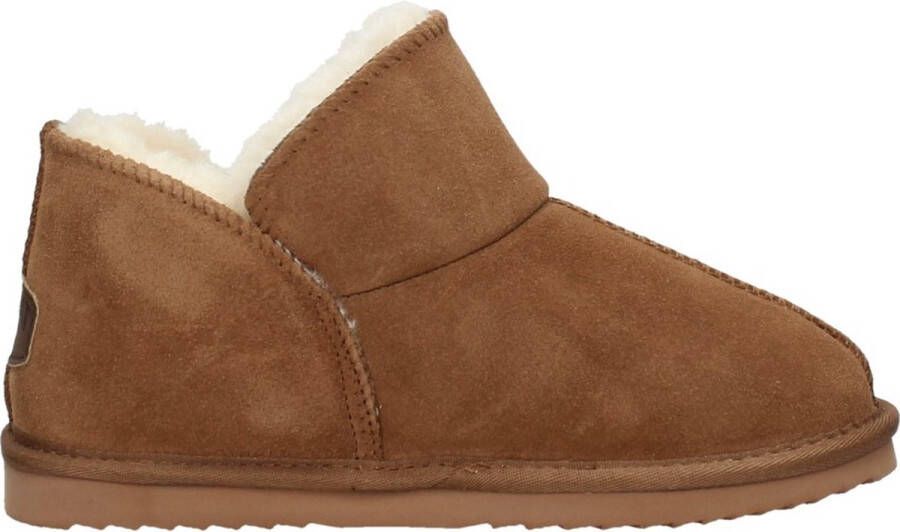 Warmbat Australia Willow suède pantoffels cognac kids Bruin Jongens Meisjes Suede 35