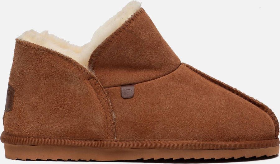 Warmbat Australia Willow suède pantoffels cognac kids Bruin Jongens Meisjes Suede 35