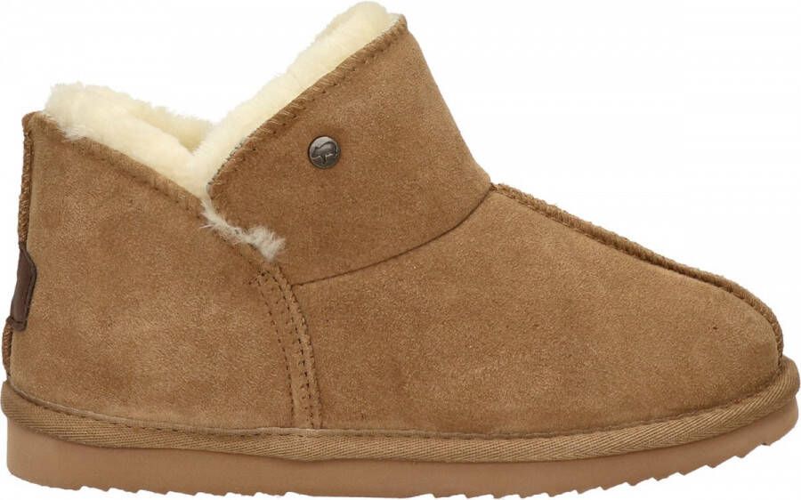 Warmbat Australia Willow suède pantoffels cognac kids Bruin Jongens Meisjes Suede 35 - Foto 2
