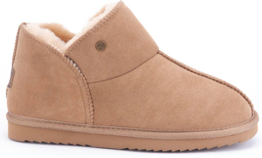 Warmbat Australia Willow suède pantoffels cognac kids Bruin Jongens Meisjes Suede 35