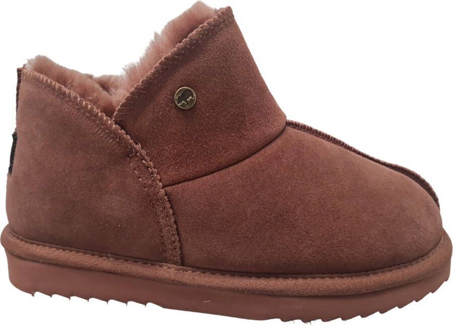 Warmbat Willow Women Suede Sequoia Dames Sloffen Rood