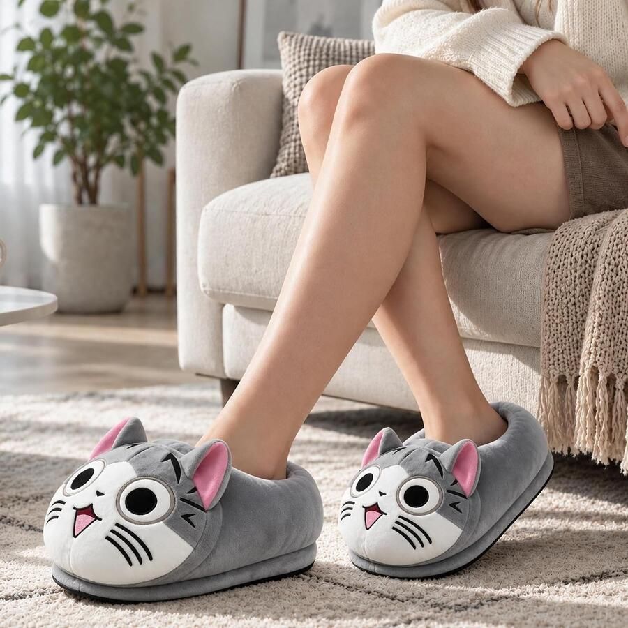 Warme en Comfortabele Binnen Slippers van Pluche Geschikt voor Volwassenen Kinderen en Tieners Ideaal voor Koude Winterdagen