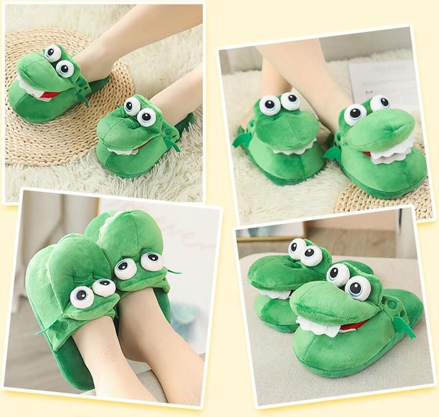 Warme Pluche Slippers in Dierenthema voor nen en Ideaal voor de Winter - Foto 1