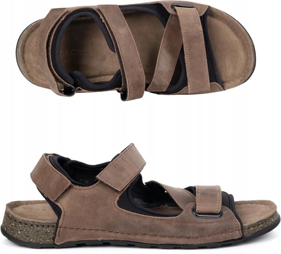 Wasak Heren Sandalen Leer Bruin Comfort & Stijl