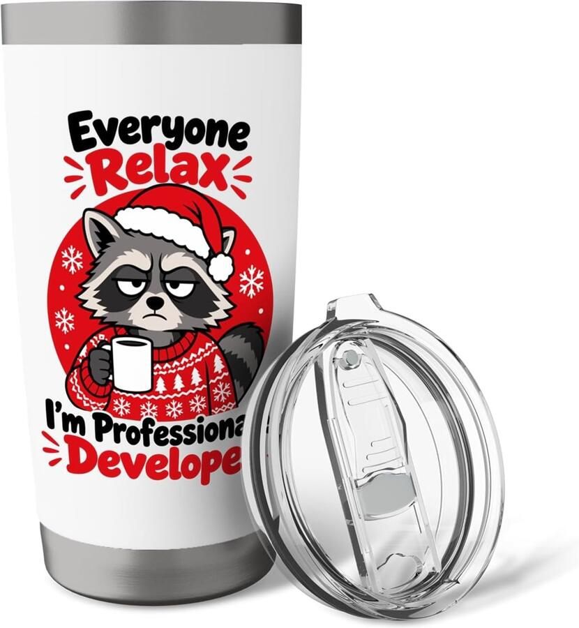 Wasbeer Thermobeker Kerst