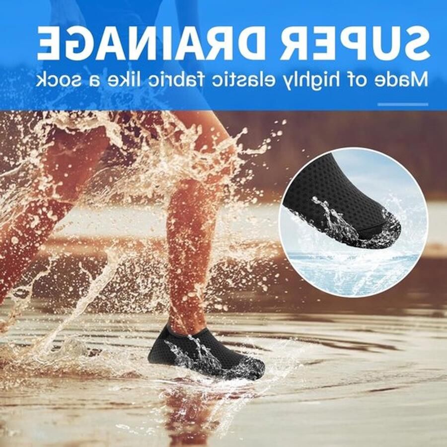 Waterdichte Aqua Sokken voor Zwem Strand Outdoor Activiteiten en Yoga Sneldrogend en Comfortabel