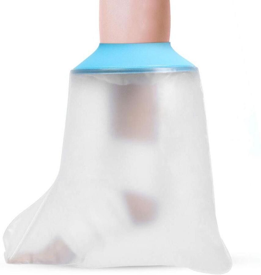 Waterdichte gipshoes Beschermhoes gips Douchen na letsel Volledige afdichting lengte Wit