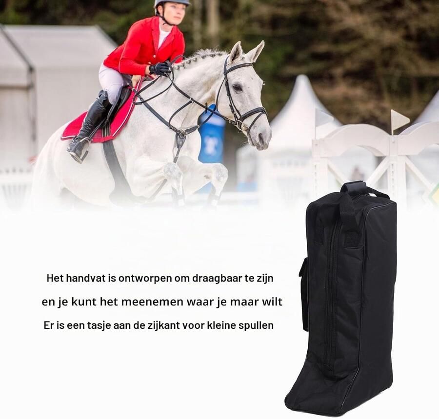 Waterdichte Opbergzak voor Boots met Handvat van Oxford Stof en Leer Ideaal voor Cow - en Snowboots