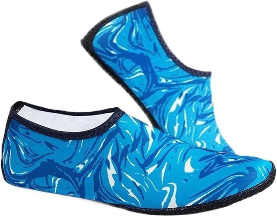 Waterschoenen Dames Strandsokken Duiksokken Watersport Comfort Sneldrogende Zool Unisex Volwassen Zwart