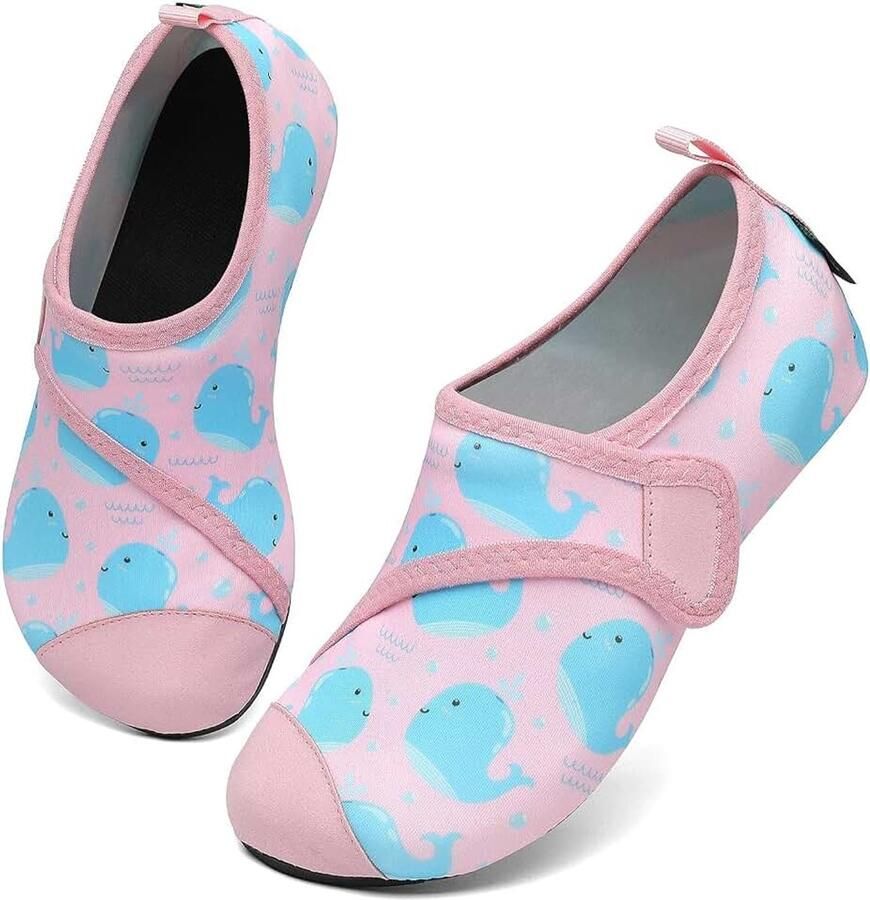 Waterschoenen voor kinderen waterschoenen jongens zwemschoenen Pink Wal 26 27 EU Weit
