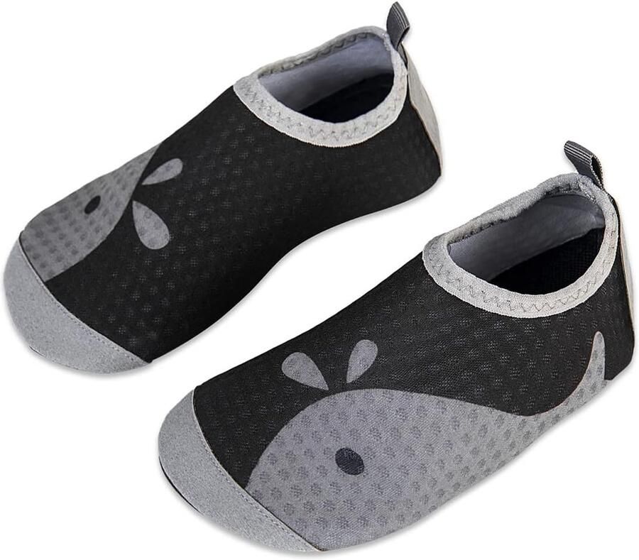 Waterschoenen strandschoenen voor en zwemschoenen blotevoetenschoenen antislip surfschoenen sportschoenen Kleine walvis donkergrijs
