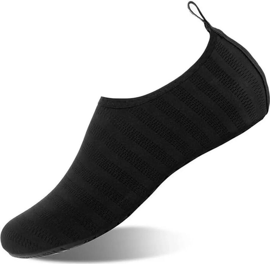 Waterschoenen voor en unisex model strandschoenen sneldrogende surfschoenen waterschoenen zwemschoenen SEASOLES Zwart