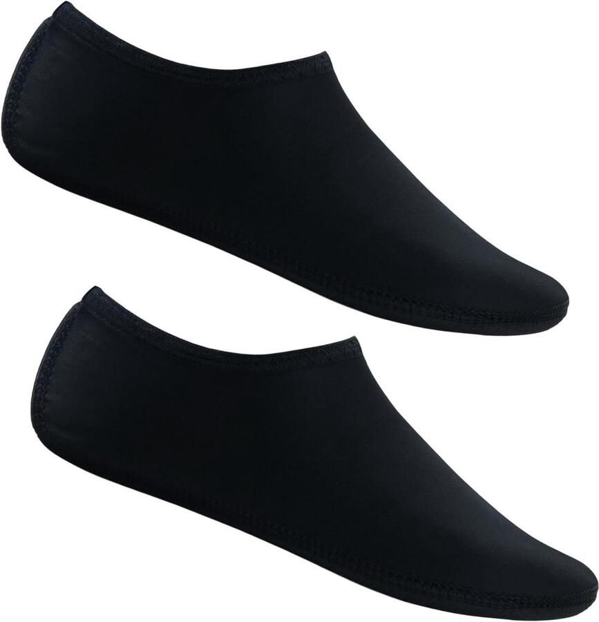 Watersokken Zwembadschoenen Wateractiviteiten Antislip zool Uniseks volwassene Zwart