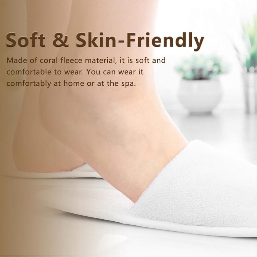 Wegwerpslippers 50 Paar Antislip Unisex Geschikt voor Badkamer Hotel Afmetingen 27x Dikte 3 mm Hotel Slippers