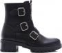 Weloveshoes Black Friday Deal Biker boots Western Imitatieleer Zwart - Thumbnail 1