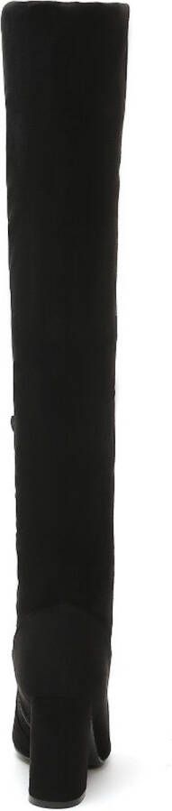 Weloveshoes SmileFavorites® Laarzen met Hak Suedine Zwart - Foto 2