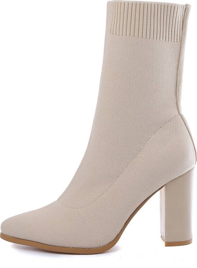 Weloveshoes Smile Favorites Dames Pumps Slingbacks Beige Stof