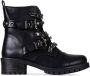 Weloveshoes SmileFavorites® Biker boots met Hak Imitatieleer Zwart - Thumbnail 2