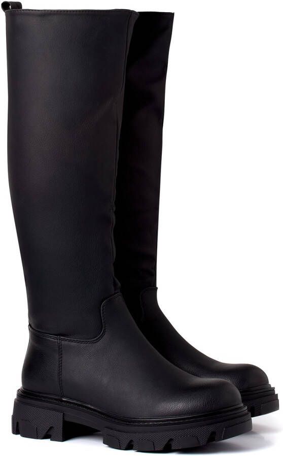 Weloveshoes Smile Favorites Dames Chelsea boots Zwart Imitatieleer