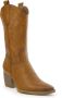 Weloveshoes Smile Favorites Dames Cowboylaarzen met Hak Camel Imitatieleer - Thumbnail 1