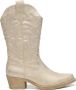 Weloveshoes Smile Favorites Dames Cowboylaarzen met Hak Goud Imitatieleer - Thumbnail 1