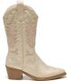 Weloveshoes Smile Favorites Dames Cowboylaarzen met Hak Goud Imitatieleer - Thumbnail 2