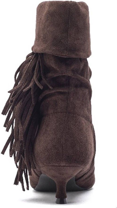 Weloveshoes Smile Favorites Dames Enkellaarzen Bruin Suedine - Foto 2