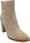 Weloveshoes Black Friday Deal Dames Enkellaarzen met Hak Suedine Beige - Thumbnail 1