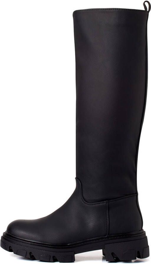 Weloveshoes Smile Favorites Dames Laarzen Boots Zwart Imitatieleer