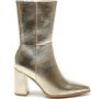 Weloveshoes Black Friday Deal Dames Laarzen met Hak Imitatieleer Goud - Thumbnail 1