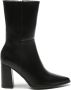Weloveshoes Black Friday Deal Dames Laarzen met Hak Imitatieleer Zwart - Thumbnail 1