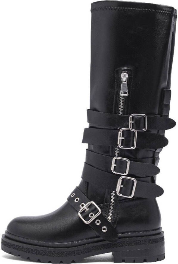 Weloveshoes Smile Favorites Dames Laarzen Zwart Imitatieleer