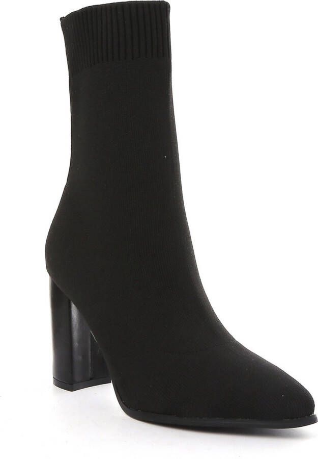 Weloveshoes Smile Favorites Dames Pumps Slingbacks met Hak Zwart Stof