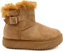 Weloveshoes Smile Favorites Dames Uggies Pantoffels Boots Camel Stof - Thumbnail 2
